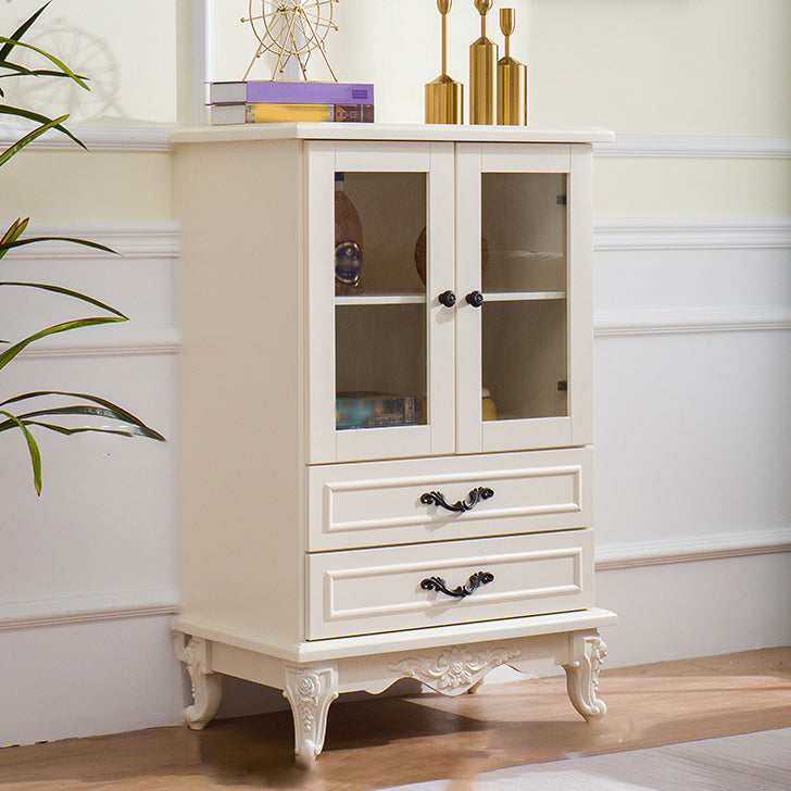 Tradizionale per il display di vetro per il display mobile in legno massiccio per sala da pranzo