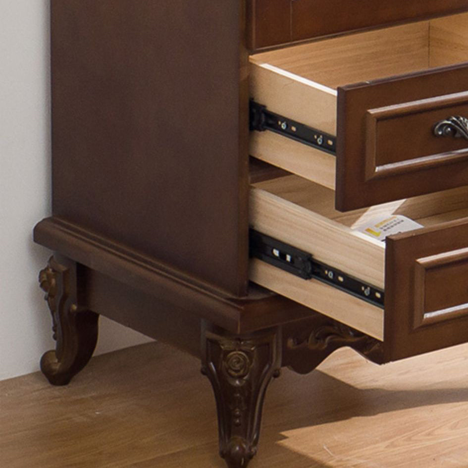 Tradizionale per il display di vetro per il display mobile in legno massiccio per sala da pranzo