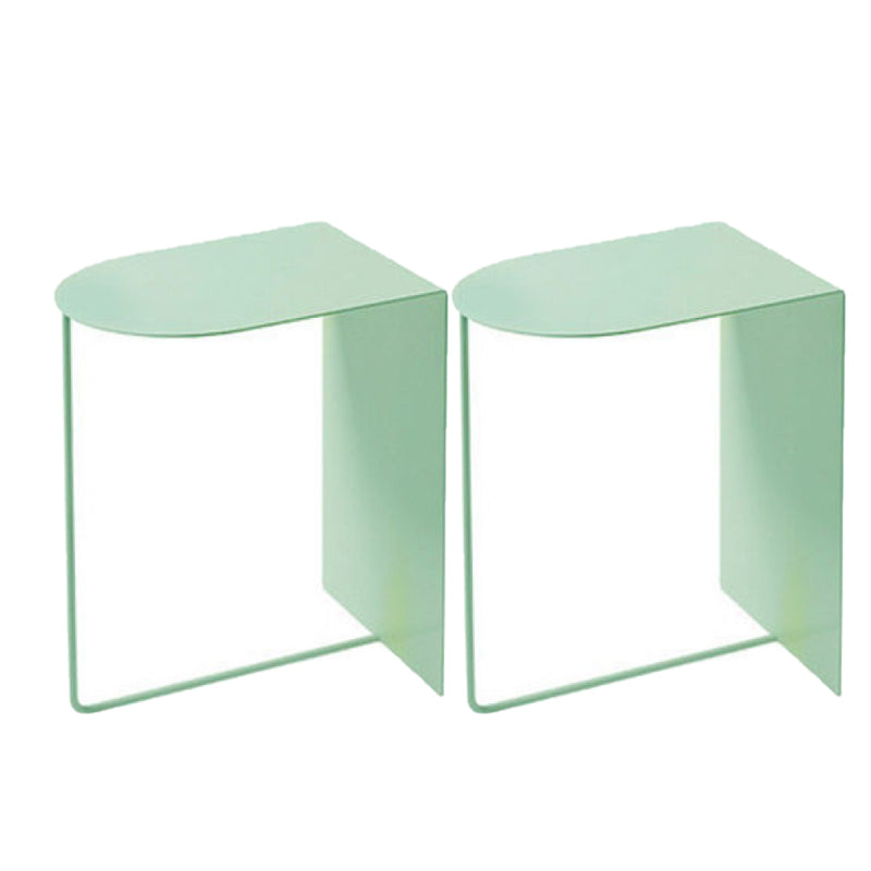 Contemporary Accent Table Nightstand Antique Finish Bedside Cabinet Light Green 2 Piece Set Clearhalo 'Bedroom Furniture' 'furn' 'furn_night_stand' 'Furniture' 'night_stand' 'Nightstands' 6669392