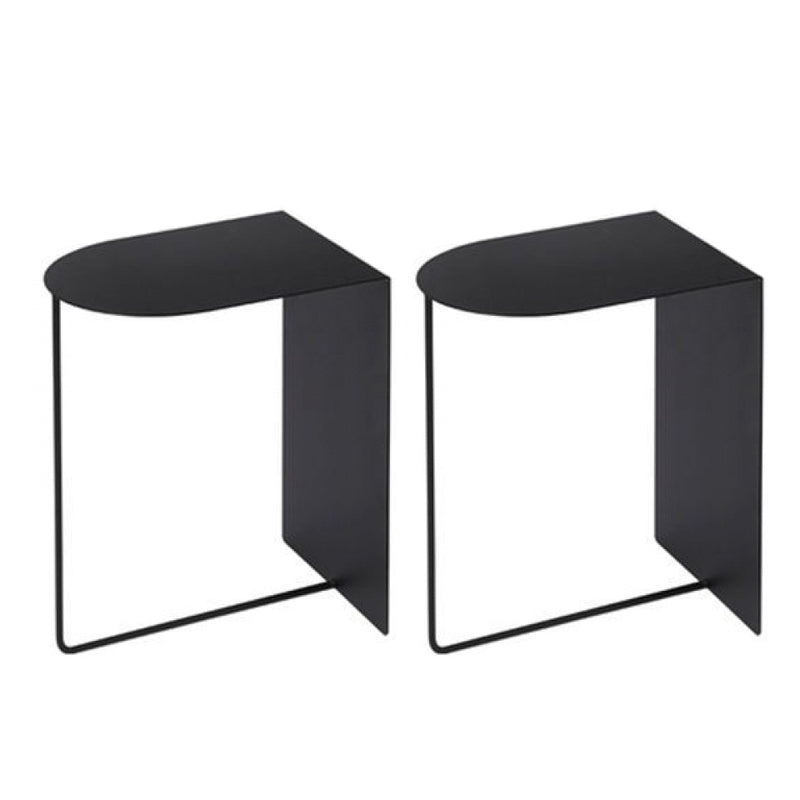 Contemporary Accent Table Nightstand Antique Finish Bedside Cabinet Black 2 Piece Set Clearhalo 'Bedroom Furniture' 'furn' 'furn_night_stand' 'Furniture' 'night_stand' 'Nightstands' 6669396