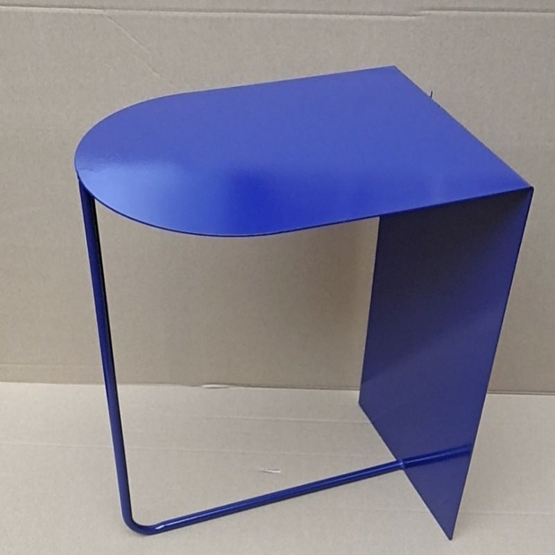 Contemporary Accent Table Nightstand Antique Finish Bedside Cabinet Dark Blue 1 Piece Clearhalo 'Bedroom Furniture' 'furn' 'furn_night_stand' 'Furniture' 'night_stand' 'Nightstands' 6669405