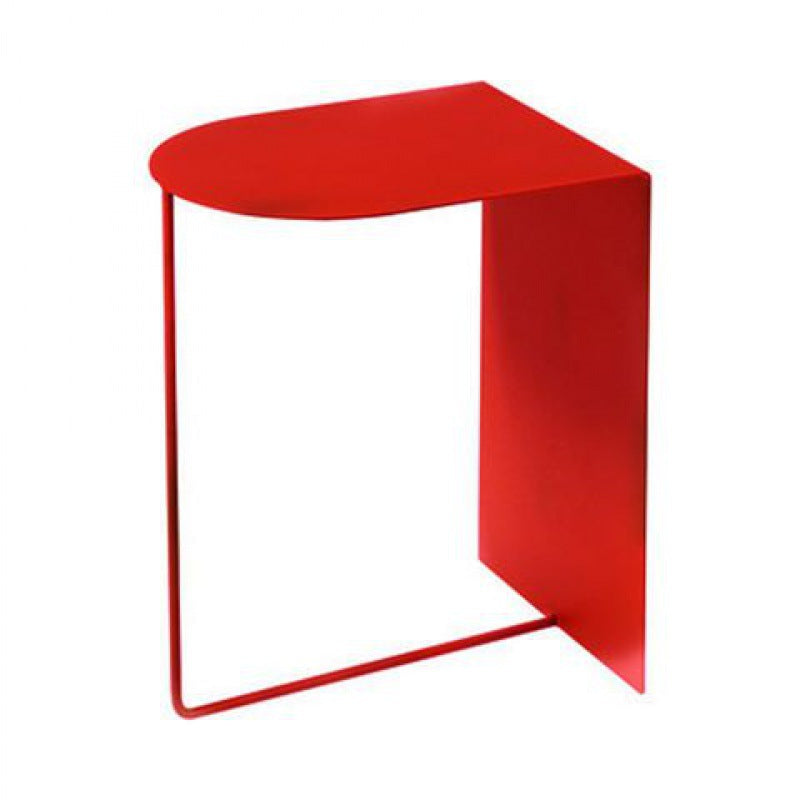 Contemporary Accent Table Nightstand Antique Finish Bedside Cabinet Red 1 Piece Clearhalo 'Bedroom Furniture' 'furn' 'furn_night_stand' 'Furniture' 'night_stand' 'Nightstands' 6669407