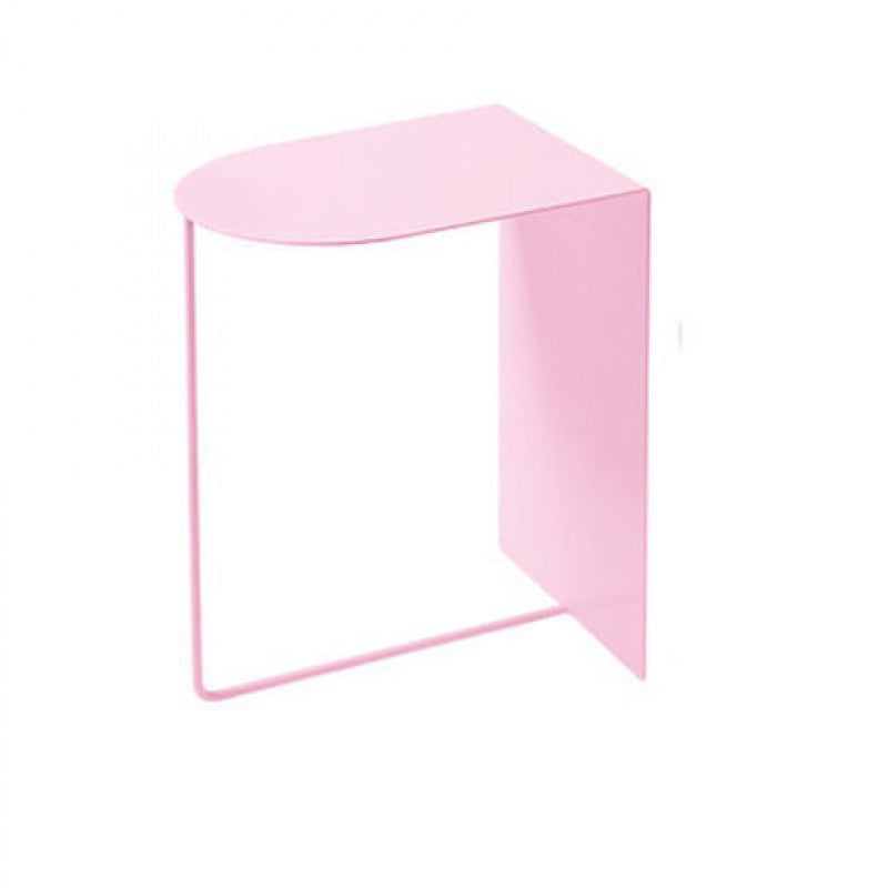 Contemporary Accent Table Nightstand Antique Finish Bedside Cabinet Pinkish Red 1 Piece Clearhalo 'Bedroom Furniture' 'furn' 'furn_night_stand' 'Furniture' 'night_stand' 'Nightstands' 6669411