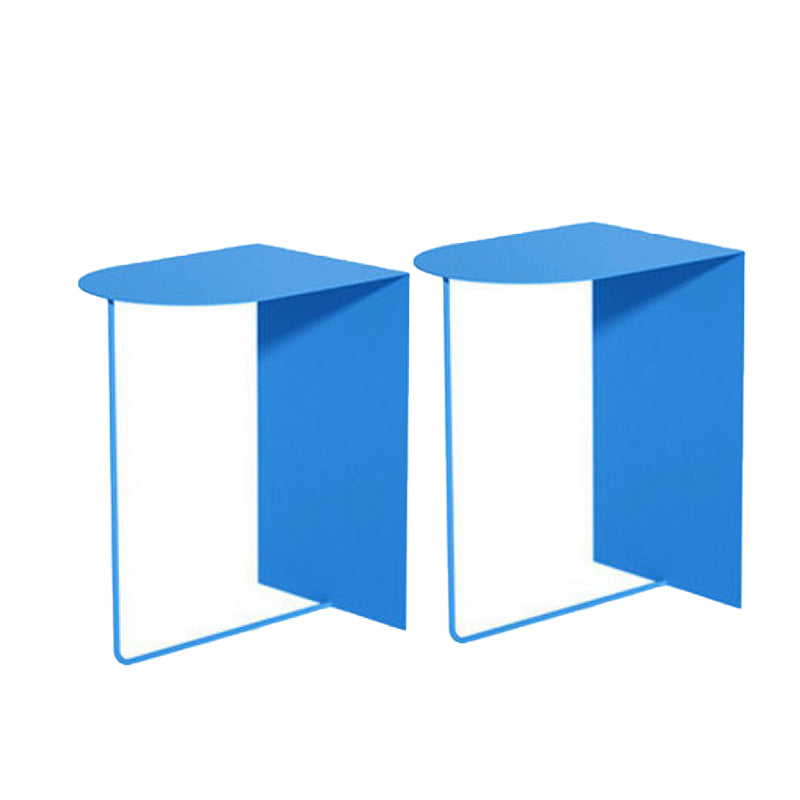 Contemporary Accent Table Nightstand Antique Finish Bedside Cabinet Sky Blue 2 Piece Set Clearhalo 'Bedroom Furniture' 'furn' 'furn_night_stand' 'Furniture' 'night_stand' 'Nightstands' 6669414