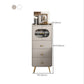Baule verticale per camera da letto Glam Stone con gambe in metallo