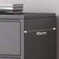 Cassettiera moderna per camera da letto, in legno ingegnerizzato, colore grigio, con cassetti