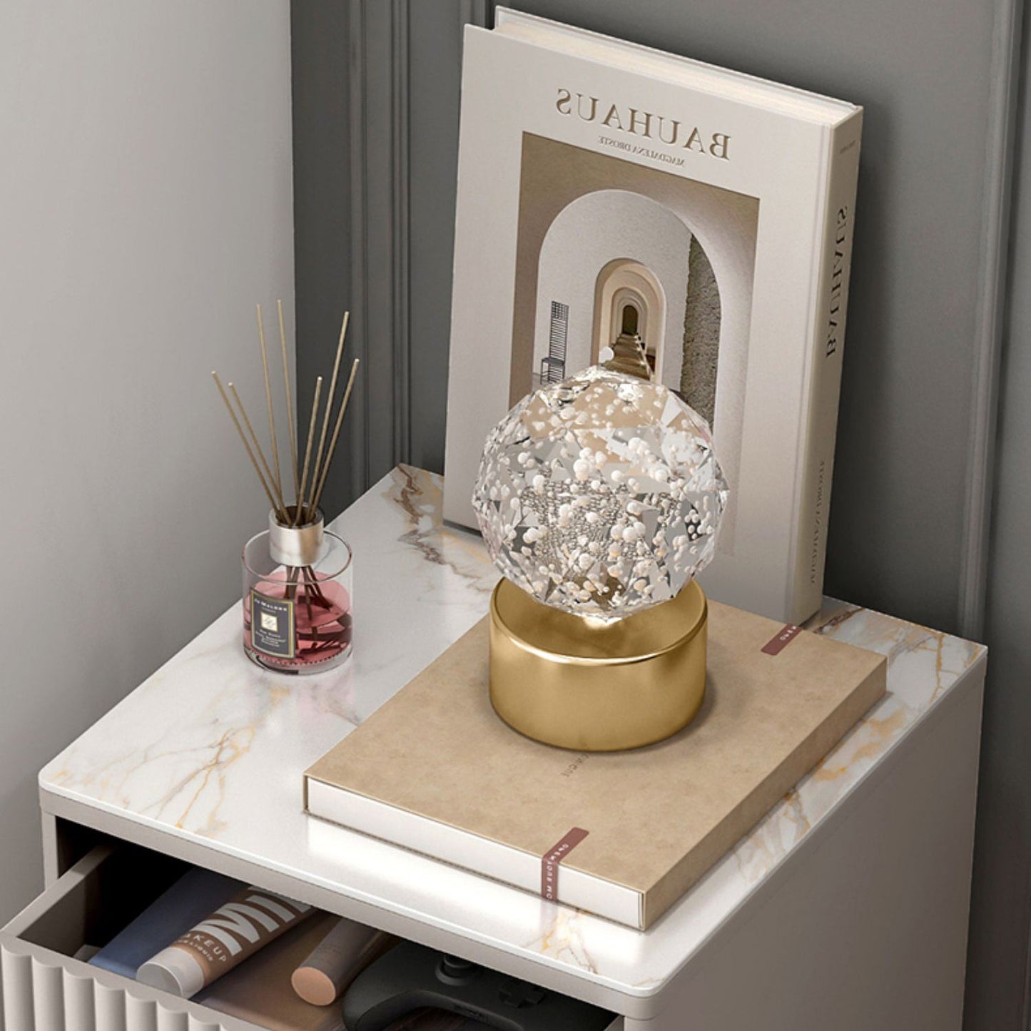 Glam Combo – commode de rangement verticale en pierre, commode pour chambre à coucher