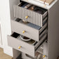 Glam Combo – commode de rangement verticale en pierre, commode pour chambre à coucher