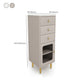 Glam Combo – commode de rangement verticale en pierre, commode pour chambre à coucher