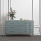 Wooden Storage Chest Dresser Contemporary Glam Dresser with Drawers 47"L x 16"W x 35"H Light Green Clearhalo 'Bedroom Furniture' 'Dressers & Chests' 'dressers_chests' 'furn' 'furn_dressers_chests' 'Furniture' 6669534