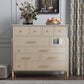Wooden Storage Chest Dresser Contemporary Glam Dresser with Drawers 43"L x 16"W x 45"H Champagne Clearhalo 'Bedroom Furniture' 'Dressers & Chests' 'dressers_chests' 'furn' 'furn_dressers_chests' 'Furniture' 6669538