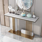 Console rettangolo in marmo glam Tabella 1-scaffale 31,5 "tavolo di accento alto