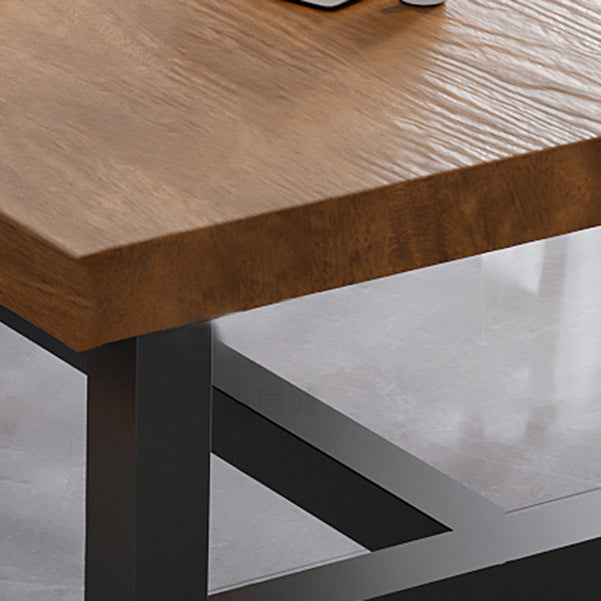 Industrial 29.53 "Descripción de la oficina de altura Madera sólida Desk de escritura de rectángulo