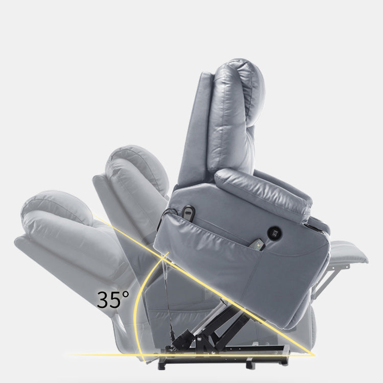 Power-Remote Type Standard Recliner Swivel Base Recliner Chair Clearhalo 'Chairs & Seating' 'furn' 'furn_recliners' 'Furniture' 'Living Room Furniture' 'Recliners' 6669720