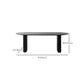 Black Solid Wood Oval Office Desk Modern 29.53" Tall Writing Desk