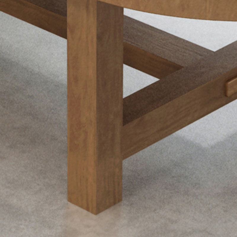 29.25-inch Height Industrial Writing Desk Oval Solid Wood Office Desk Clearhalo 'furn' 'furn_office_desk' 'Furniture' 'Office Desks' 'Office Furniture' 'office_desk' 6669761