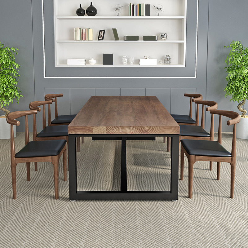 Industrial 29.53 "Escritorio de escritura de alto escritorio de madera Rectangular de la oficina