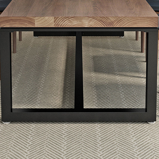 Industrial 29.53 "背の高いライティングデスク木製長方形のオフィスデスク