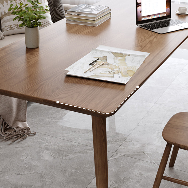 Contemporary Rectangular Writing Desk Solid Wood Office Desk Clearhalo 'furn' 'furn_office_desk' 'Furniture' 'Office Desks' 'Office Furniture' 'office_desk' 6669791