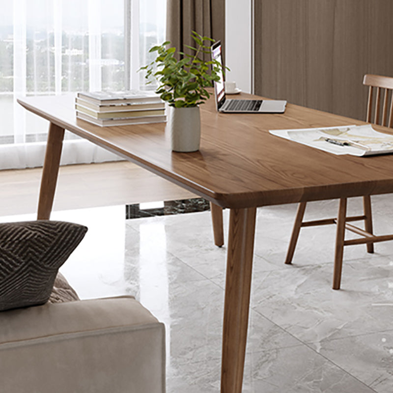 Contemporary Rectangular Writing Desk Solid Wood Office Desk Clearhalo 'furn' 'furn_office_desk' 'Furniture' 'Office Desks' 'Office Furniture' 'office_desk' 6669793