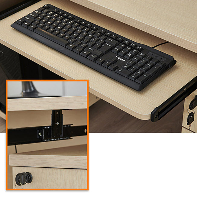 Bureau de bureau industriel Bureau d'ordinateur Rectangle en bois fabriqué