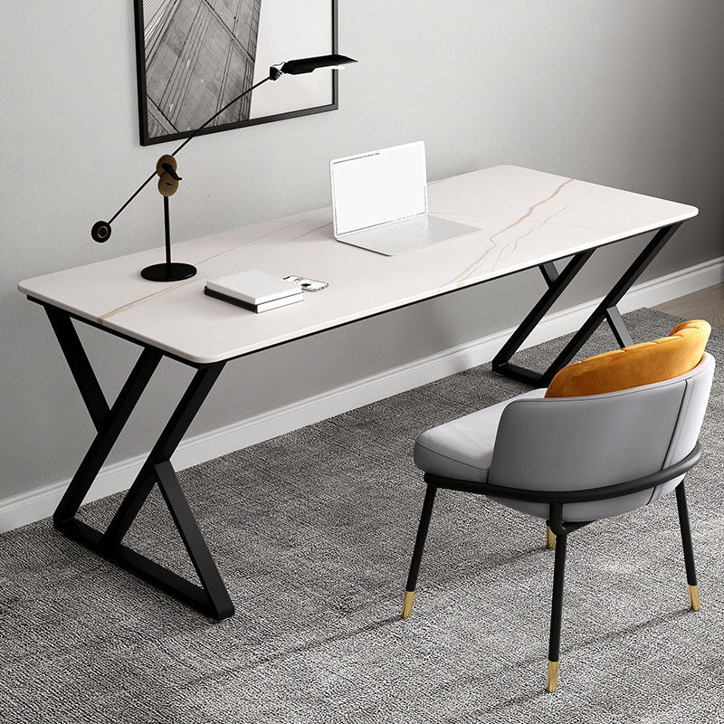 29,53 "H Desk da gioco contemporanei banco di computer con gambe metalliche con gambe metalliche