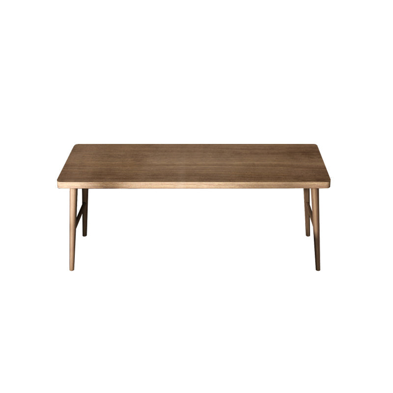 Scrivania di scrittura in legno contemporanea scrivania da camera da letto in marrone con le gambe