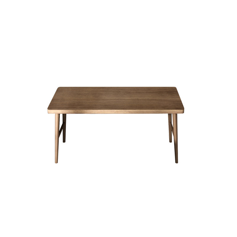 Scrivania di scrittura in legno contemporanea scrivania da camera da letto in marrone con le gambe