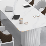 Moderner Steinrechteck-Büroschreibtisch 29,53 Zoll großer Schreibtisch