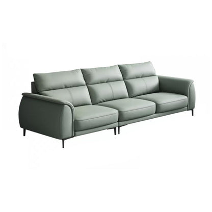 Industrial Sectional Sofa Green Pillow Top Arm Sofa for Living Room