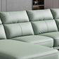 Industrial Sectional Sofa Green Pillow Top Arm Sofa for Living Room