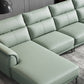 Industrial Sectional Sofa Green Pillow Top Arm Sofa for Living Room