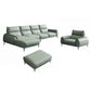Industrial Sectional Sofa Green Pillow Top Arm Sofa for Living Room