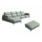 Industrial Sectional Sofa Green Pillow Top Arm Sofa for Living Room