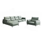 Industrial Sectional Sofa Green Pillow Top Arm Sofa for Living Room