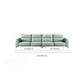 Industrial Sectional Sofa Green Pillow Top Arm Sofa for Living Room