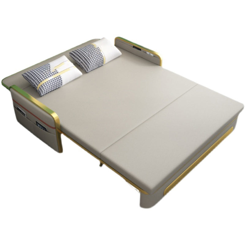 Pillow Included Sofa Futon Cushion Back Foldable Futon Sofa Bed with Storage