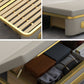 Pillow Included Sofa Futon Cushion Back Foldable Futon Sofa Bed with Storage