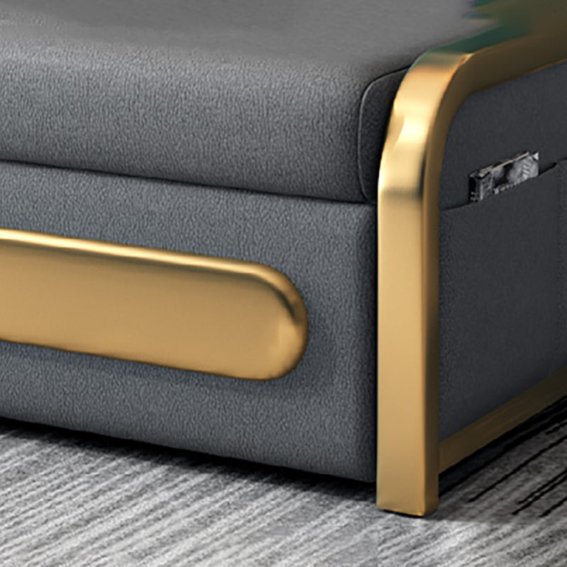 Almohada glamorosa incluye sofá cojín gris gris back Futon sofá cama