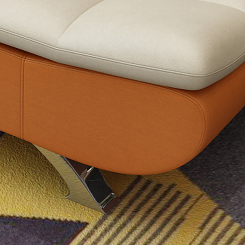 Pillow Included Sofa Futon Armless Futon Sofa Bed with Metal Legs