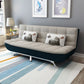 Pillow Included Sofa Futon Armless Futon Sofa Bed with Metal Legs