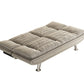 31" Wide Glam Futon Sofa Bed Cushion Back Folding Futon Sleeper Sofa