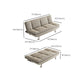 31" Wide Glam Futon Sofa Bed Cushion Back Folding Futon Sleeper Sofa