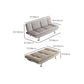 31" Wide Glam Futon Sofa Bed Cushion Back Folding Futon Sleeper Sofa