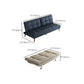 31" Wide Glam Futon Sofa Bed Cushion Back Folding Futon Sleeper Sofa