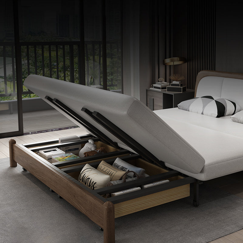 Pillow Included Sofa Futon Armless Futon Sofa Bed with Storage Clearhalo 'furn' 'furn_futons' 'Furniture' 'Futons & Daybeds' 'Futons' 'Living Room Furniture' 6670913