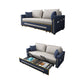 Pillow Included Sofa Futon Square Arms Futon Sofa Bed with Storage Storage Included Clearhalo 'furn' 'furn_futons' 'Furniture' 'Futons & Daybeds' 'Futons' 'Living Room Furniture' 6670923