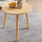 Contemporary Wooden Single Coffee Table 3 Legs Round Cocktail Table 16"L x 16"W x 15"H Natural Shelf Not Included Clearhalo 'Coffee & Accent Tables' 'Coffee Tables' 'coffee_tables' 'furn' 'furn_coffee_tables' 'Furniture' 'Living Room Furniture' 6671123
