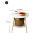 Contemporary Wooden Single Coffee Table 3 Legs Round Cocktail Table Clearhalo 'Coffee & Accent Tables' 'Coffee Tables' 'coffee_tables' 'furn' 'furn_coffee_tables' 'Furniture' 'Living Room Furniture' 6671132