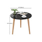 Contemporary Wooden Single Coffee Table 3 Legs Round Cocktail Table Clearhalo 'Coffee & Accent Tables' 'Coffee Tables' 'coffee_tables' 'furn' 'furn_coffee_tables' 'Furniture' 'Living Room Furniture' 6671133